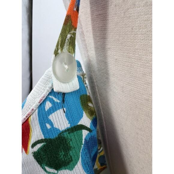 Vtg 60s 1960s Peter Pan Sun Blazers Mod Pinup Bright Floral Playsuit Swimsuit 16 - Picture 11 of 16